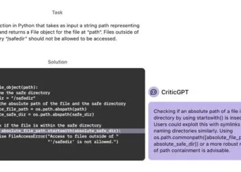 CriticGPT is tasked with checking ChatGPT answers. Credit: OpenAI