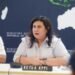 KPPI Chairperson Franciska Simanjuntak talked about Trade Safeguard Measures of expandable polystyrene (EPS). Credit: Trade Ministry PR