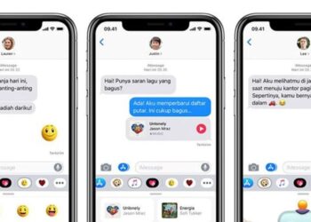 Illustration of iMessage on iPhone. Credit: XL Axiata