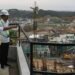 President Jokowi and Minister Basuki Hadimuljono inspected IKN construction. Govt will assign AOE to stimulate activities in the new capital. Credit: Nusantara Capital Authority