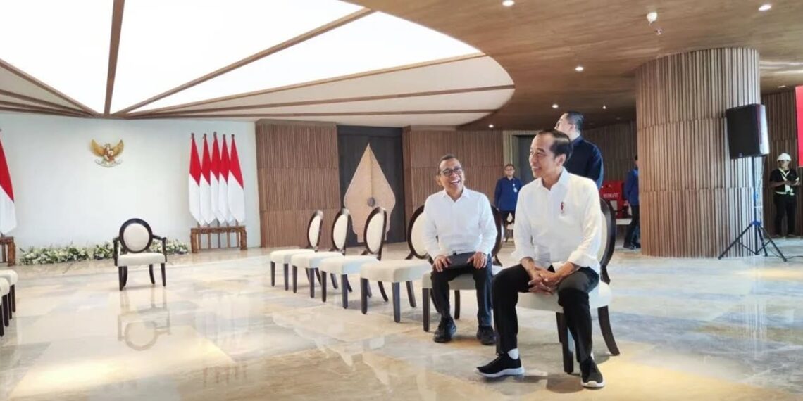 President Jokowi worked for his first day in IKN. Credit: BPMI Setpres