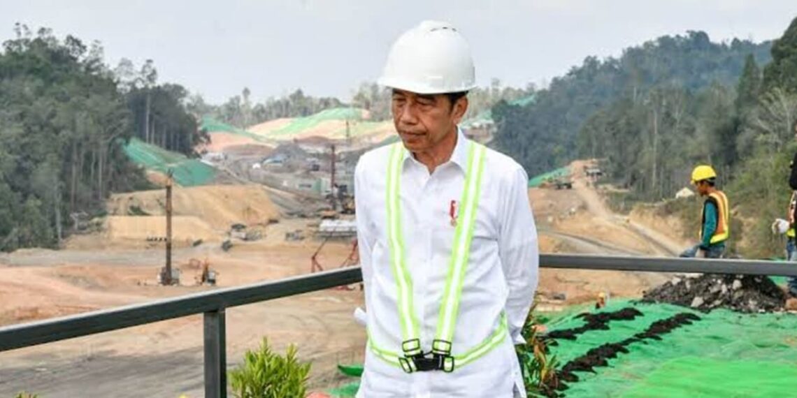 President Jokowi visited IKN construction. Credit: BPMI Setpres