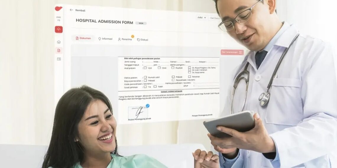 Illustration of digitalization in healthcare service carried out by ARSSI and Privy. Credit: Privy
