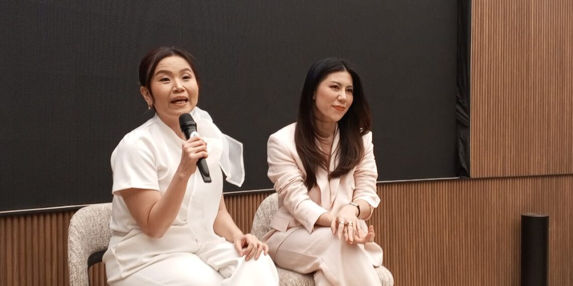 (L to R) Vice President Brand Marketing & Corporate Communication of TACO Anastasia Tirtabudi and Principal Designer Kezia Karin. (Credit: Wulan)
