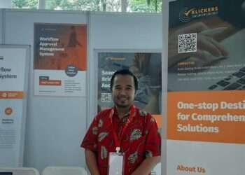 Novriadi Nurdin, Klickers Sales Manager, at the 2nd FDI (08/22). Credit: Sinta