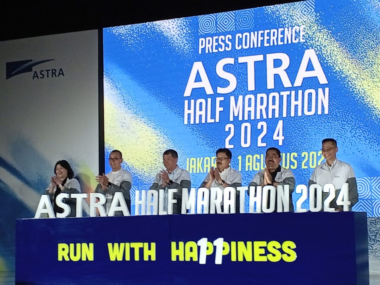 The Press Conference of Astra Half Marathon 2024 at Menara Astra, Jakarta. (Credit: Wulan)