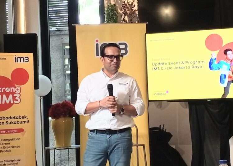 Chandra Pradyot Singh, EVP-Head of Circle Jakarta Raya Indosat Ooredoo Hutchison, during Indosat's Media Update.
