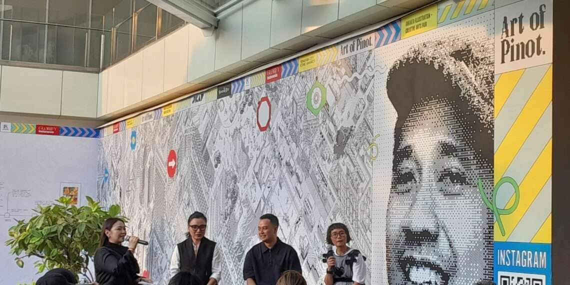 The Press Conference of Iconic Creator Award 2024, presenting appreciation to the artwork of Pinot. (Credit: Haris)
