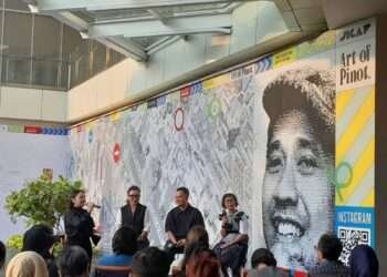 The Press Conference of Iconic Creator Award 2024, presenting appreciation to the artwork of Pinot. (Credit: Haris)