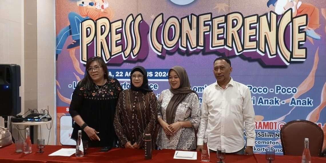 The Press Conference of Singing and Poco-Poco Dancing Competition by Arab Hadramot Jakarta. (Credit: Wulan)