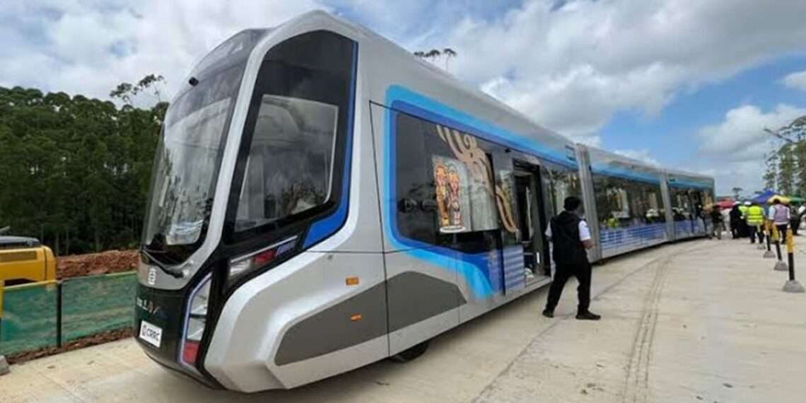 autonomous rail transit (ART) trains or trackless trains in IKN. Credit: BPMI Setpres