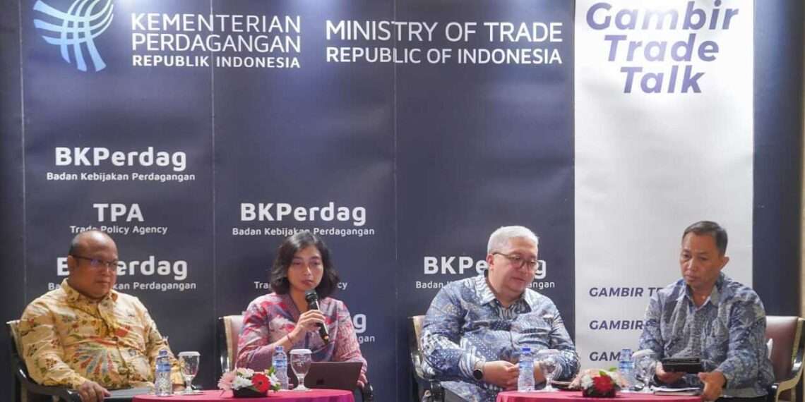Ministry of Trade held the 15th Gambir Trade Talk (GTT) adopting the theme of modern trade transformation (08/14). Credit: Haris