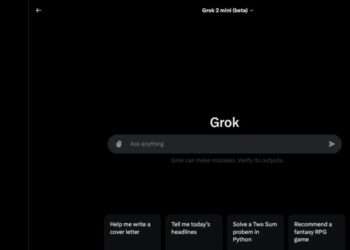 Grok-2 mini AI model on X platform. Credit: xAI