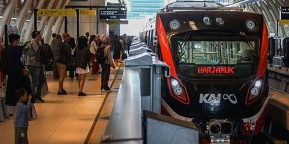 LRT Jabodebek operates 336 trips daily. Credit: LRT Jabodebek