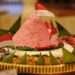 Red and white tumpeng in the Independence Day buffet dinner. Credit: Aston Bintaro Hotel & Conference Center
