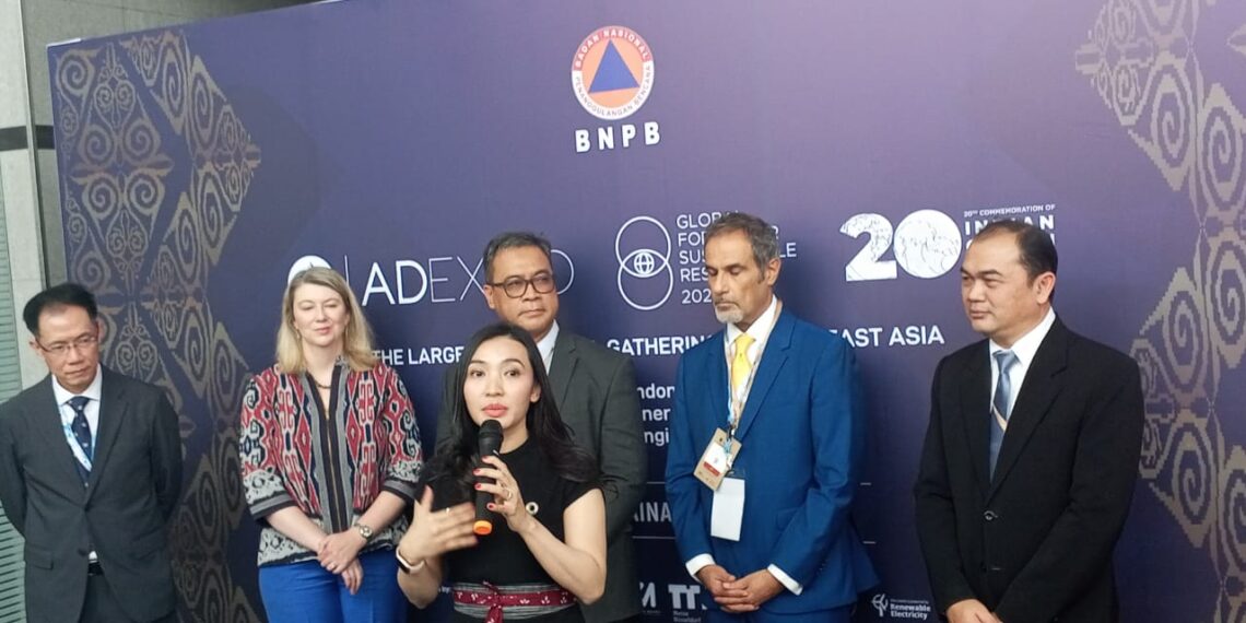Country Manager of PT Pamerindo Indonesia Lia Indriasari during the press conference of IEE Series, Engineering Week. (Credit: Wulan)