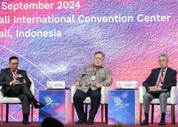 Thematic parallel session titled ‘Innovate to Elevate: Multi-Stakeholder Partnerships for Promoting Higher Economic Value at the Regional Level at HLF MSP 2024 in Bali (09/03). Credit: Bappenas