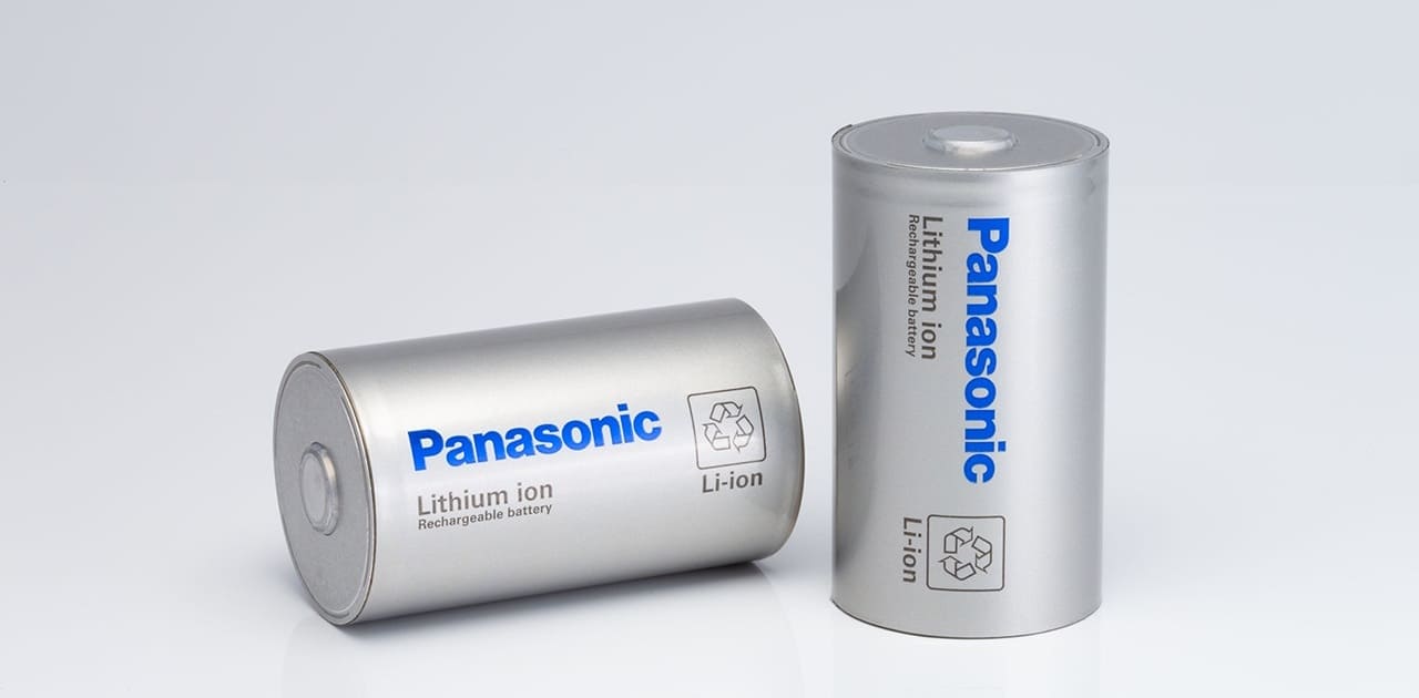The 4680 cylindrical automotive lithium-ion batteries. Credit: Panasonic Holdings Corp.