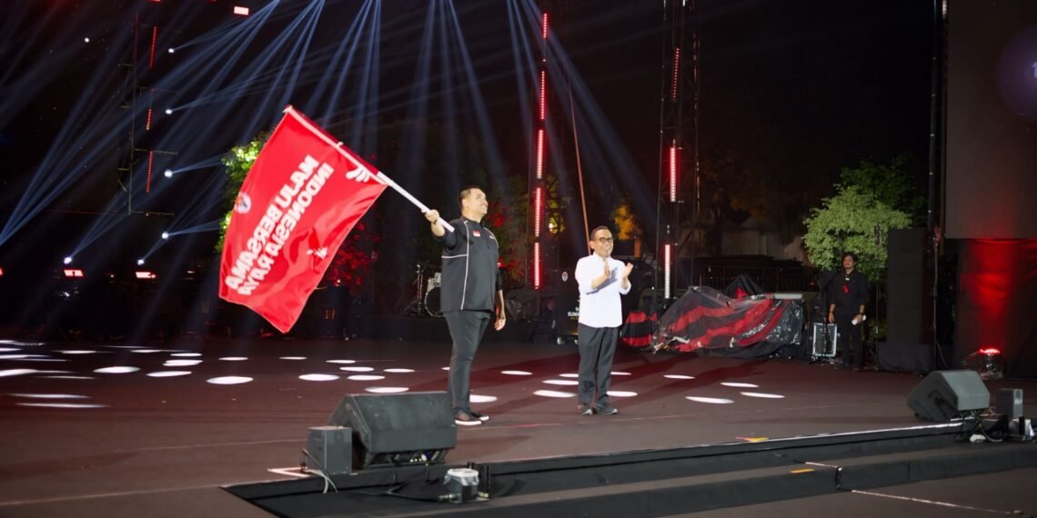 The Minister of Youth and Sports Dito Ariotedjo during the 96th anniversary of Youth Pledge Day. (Credit: Kemenpora)