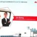 Jin Song, CEO of Huawei Digital Power, at the FusionSolar launch in Indonesia (10/07). Credit: Huawei Digital Power