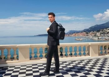 Tumi collaborates with McLaren Formula 1 racing team, Lando Norris, to launch a premiem collection for men. Credit: Tumi