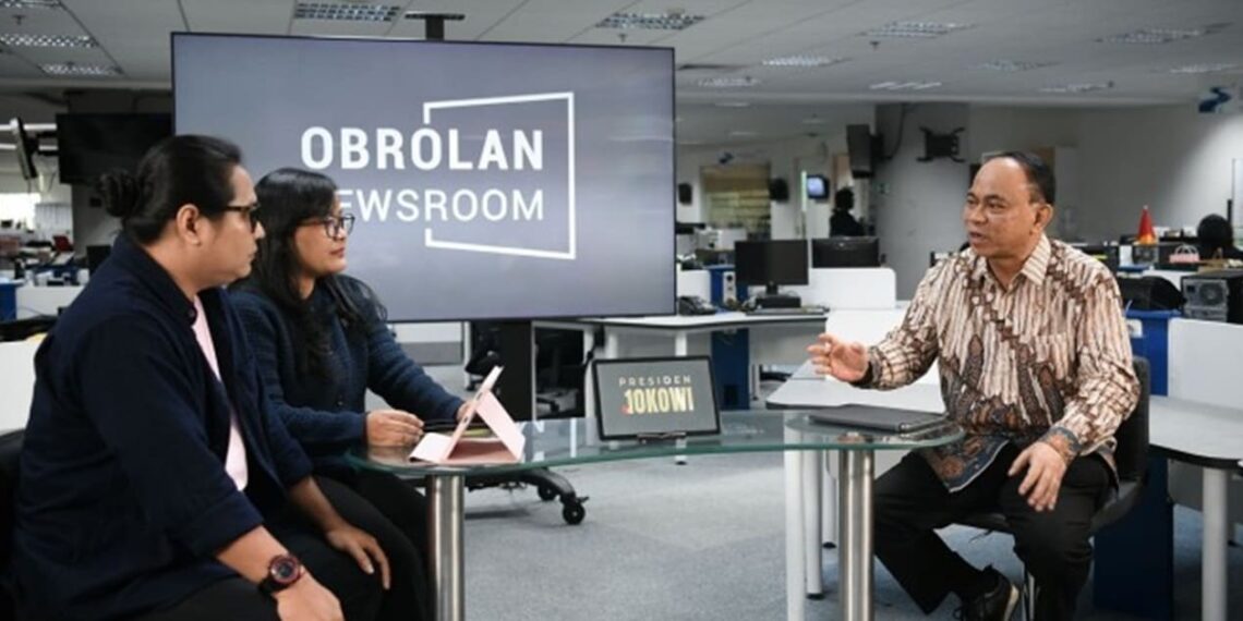 Minister of Communication and Informatics Budi Arie Setiadi talked about a decade of digital transformation. Credit: Ministry of Communication and Informatics