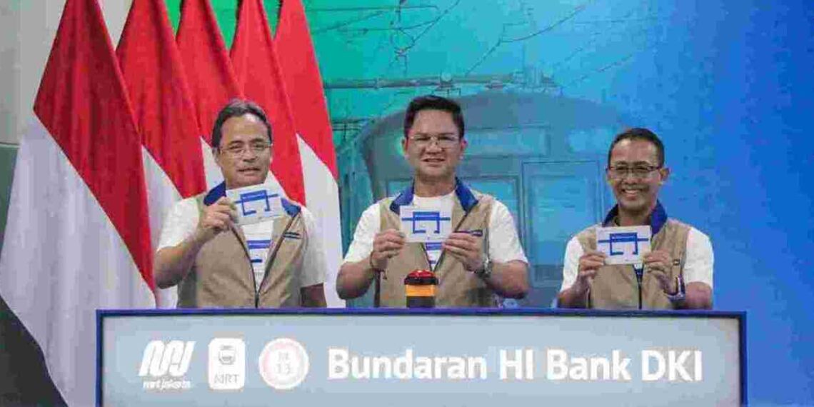 The inauguration of MRT Bundaran HI Bank DKI Station's name. Credit: MRT Jakarta