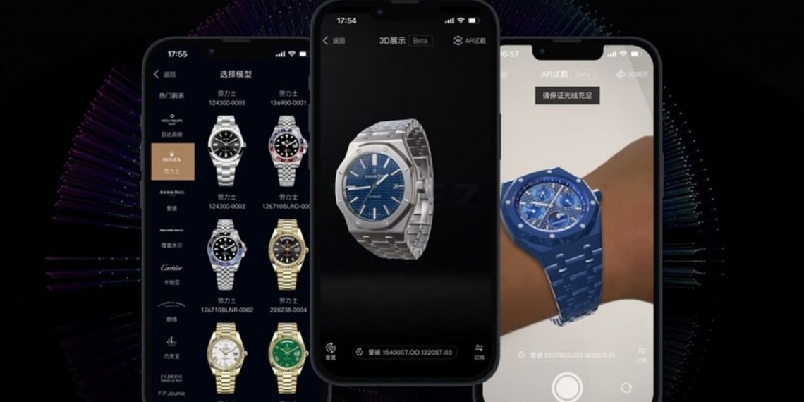 AR watch virtual try-on feature developed by Perfect Corp and Timez. Credit: Perfect Corp