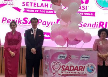 Unicharm and YKPI held breast self-examination education Sadari campaign (10/02). Credit: Haris