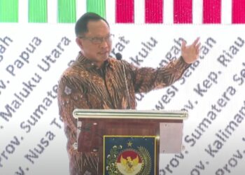 The Minister of Home Affairs (Kemendagri) Tito Karnavian delivered his speech in APBD Awards 2024.