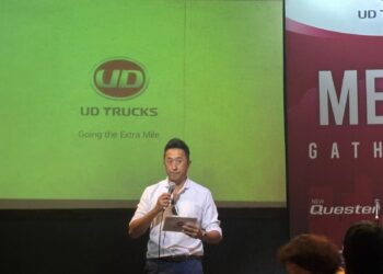 The President of UD Trucks Indonesia, Toshi Odawara. (Credit: Wulan)