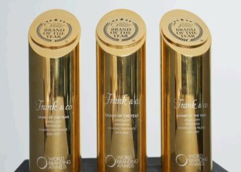 Over 927 brands from 66 countries participated in the World Branding Awards 2024-2025, Frank & co. won Brand of the Year title. Credit: Frank & co.