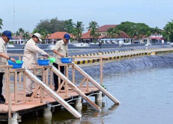 President Prabowo Subianto visited BLUPPB Karawang in West Java (12/02). Credit: Cabinet Secretariat