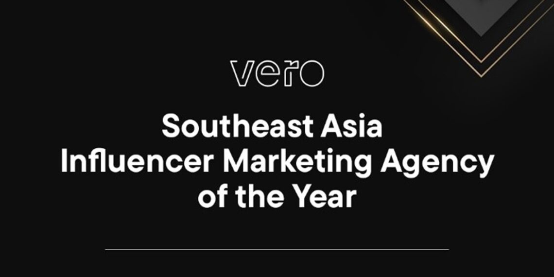 Vero was recognized as Influencer Marketing Agency of the Year in SEA by Campaign Asia at the awards ceremony held in Singapore (12/10). Credit: Vero