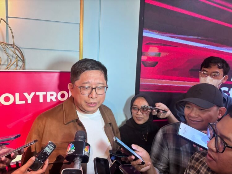 Commercial Director of Polytron, Tekno Wibowo, during the Polytron Media Gathering in Jakarta