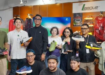 League introduced its three newest running shoes: Hytrax, Kumo 2, and Galasia, at Pondok Indah Mall, South Jakarta (01/18). Credit: Haris