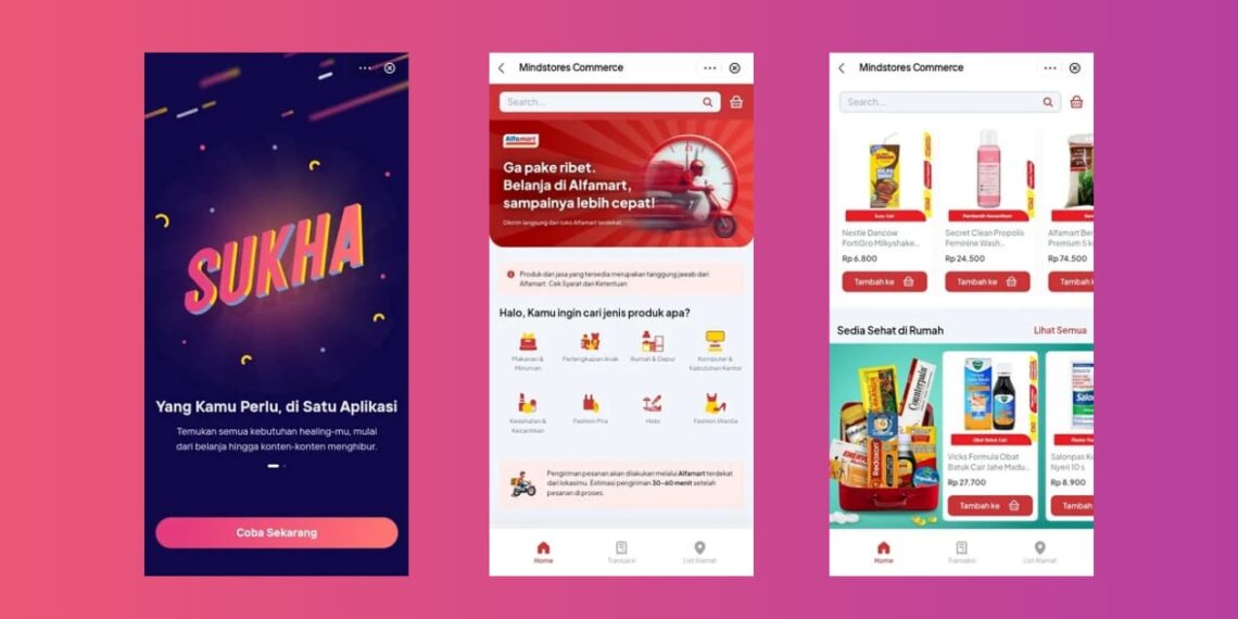 Bank Mandiri and Mindstores launched quick commerce Alfamart feature in Livin' by Mandiri app. Credit: Sinta