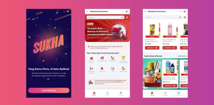 Bank Mandiri and Mindstores launched quick commerce Alfamart feature in Livin' by Mandiri app. Credit: Sinta