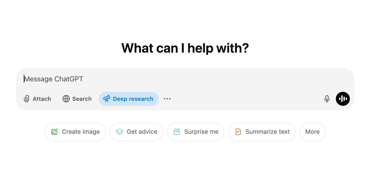 Deep research feature in ChatGPT is currently avaliable for Pro users. Credit: OpenAI