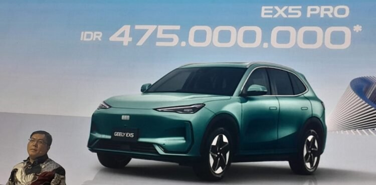Geely EX5 Pro is officially introduced in Indonesia at IIMS 2025. Credit: Haris