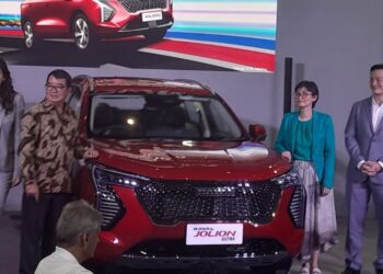 GWM Indonesia introduced Haval Jolion Ultra HEV at IIMS 2025. Credit: Haris