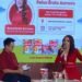 Gregorius Daru, Group Business Unit Head of Morinaga GUM (left), and Reisa Broto Asmoro, discussed about screen time during a talk show in Jakarta. Credit: Kalbe
