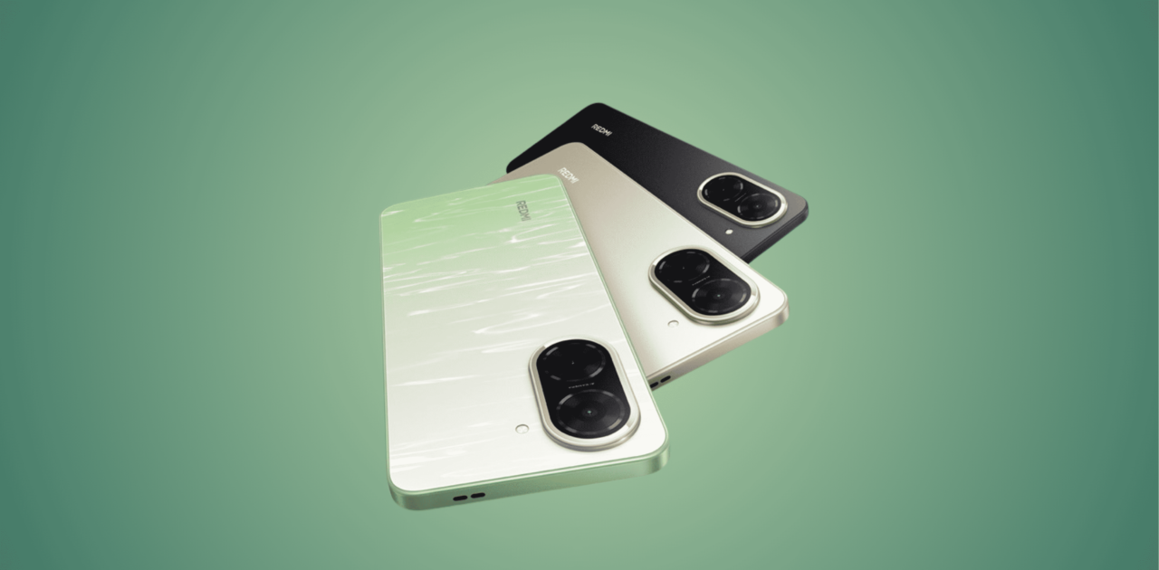 Redmi A5 has three color options: midnight black, sandy gold, and lake green. Credit: Xiaomi Indonesia