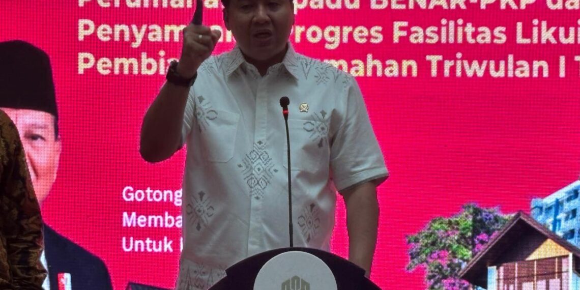 Maruarar Sirait, PKP Minister on the launch of BENAR-PKP in Jakarta. (Credit: Wulan)