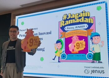 Febri Rusli, Digital Banking Product & Innovation Head at SMBC Indonesia, launched Jenius features: Cash Cow and Bayar & Nabung at Pullman Thamrin Hotel, Central Jakarta (03/20). Credit: Sinta