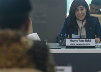 Meutya Hafid conveyed that Komdigi will support modern transmigration program (03/06). Credit: Komdigi