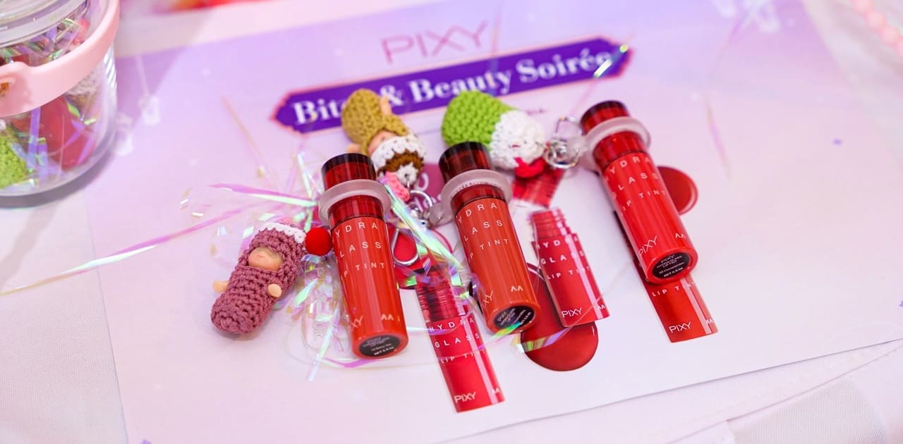 Hydra Glass Lip Tint features Hydra Chroma Boost Technology. Credit: Pixy