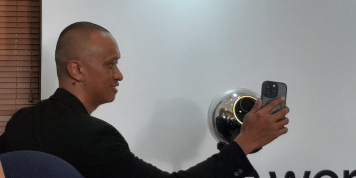 A user verified his access through Orb, part of the World technology introduced by TFH. Credit: Sinta