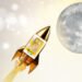 Illustration of gold price to the moon amidst US-China tariff war. (Credit: Lakuemas docs.)