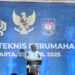 Vice Minister for Public Housing and Settlements (PKP), Fahri Hamzah delivered his speech during the Technical Coordination Meeting on Rural Housing at the Ministry of Home Affairs office in Jakarta on Monday (04/29). (Credit: Wulan)